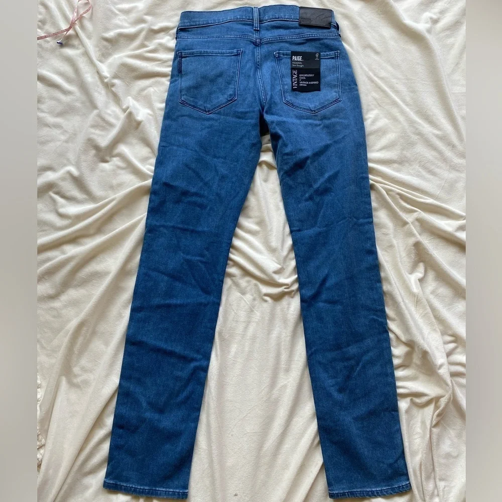 PAIGE Federal Slim Straight Men’s Jeans – Size 28, Vintage-Inspired Wash